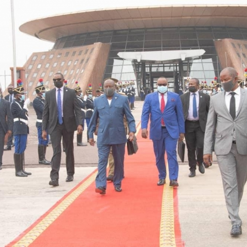 Le Président Evariste NDAYISHIMIYE a quitté Kinshasa pour regagner Gitega