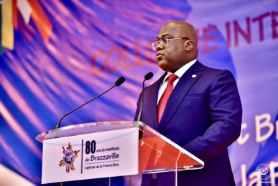 De Brazzaville, le président Félix Antoine Tshisekedi Tshilombo lance un appel à la solidarité pour combattre les forces terroristes à l&#039;Est de la RDC