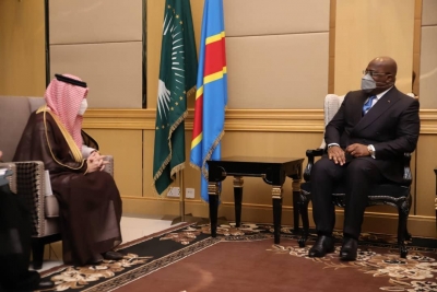 UNE DÉLÉGATION SAOUDIENNE REÇUE PAR LE PRÉSIDENT DE LA RÉPUBLIQUE