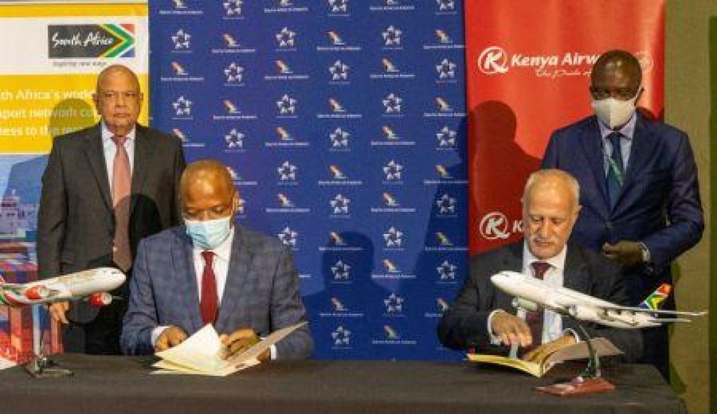 Kenya Airways et South African Airways consolident leur partenariat pour la création d’une compagnie panafricaine