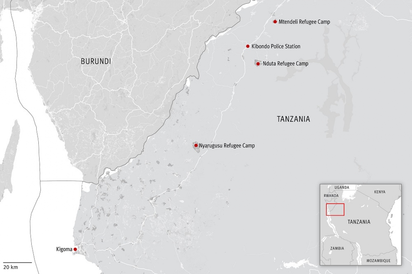 Le gouvernement tanzanien compte fermer le Camp de Mtendeli