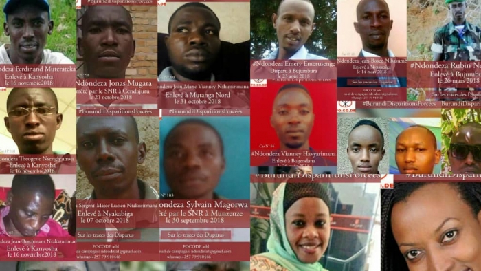 Burundi :  le FOCODE assure avoir documenté plus 200 cas de disparitions forcées depuis 2016