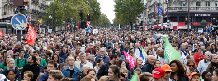 Manifestation anti-PMA : 74 500 personnes ont défilé à Paris